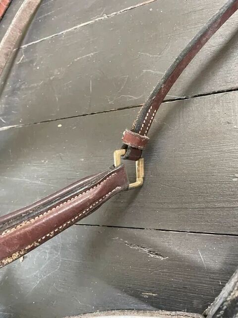 Muserolle marron cuir cheval