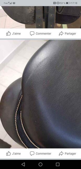 SELLE CSO BATES CUIR NOIR 17.5 MODELE ELEVATION