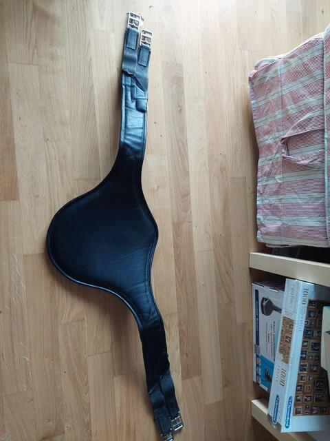 Sangle bavette Devoucoux noire 135cm