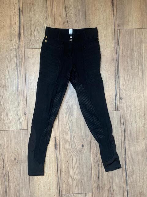 Pantalon full grip noir Alexandra Ledermann