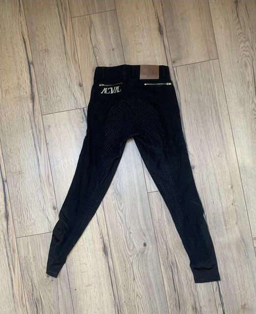 Pantalon full grip noir Alexandra Ledermann