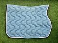 Tapis de selle Equithème Polyfun - bleu acier - taille cheval Full