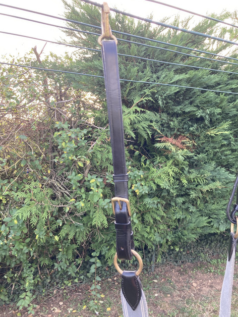 Collier de chasse Elastique Gris / Cuir Noir Stationata