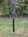 Collier de chasse Elastique Gris / Cuir Noir Stationata