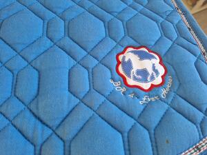 Tapis bleu ciel de taille Shetland très bon état