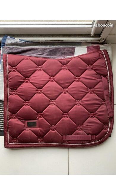 Tapis dressage equestrian Stockholm rouge