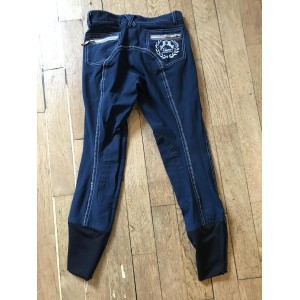 Pantalon bleu marine taille 34 equi confort