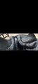 Selle mixte en cuir noir