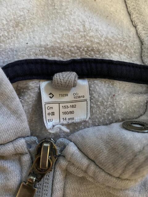 Veste zippé Fouganza grise