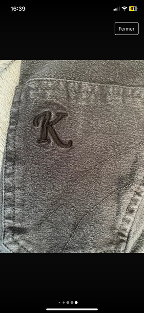 Pantalon Kyron gris foncé XXS
