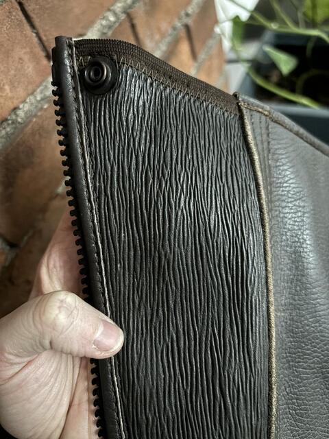 Chaps brun mollet fin