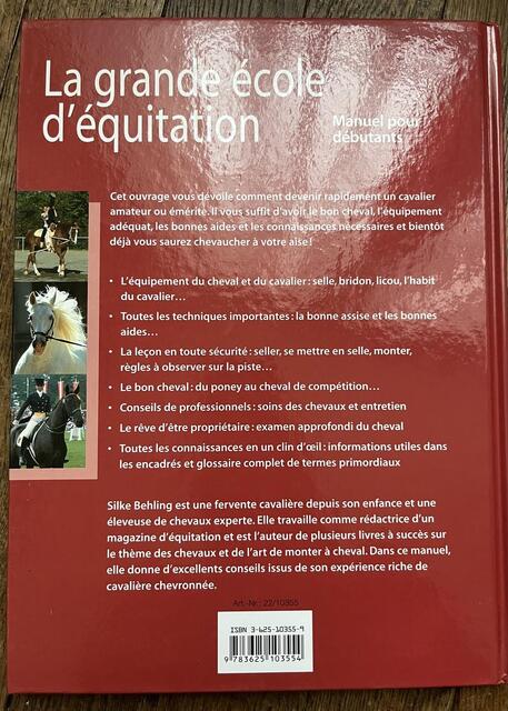 Livre la grande école d’équitation