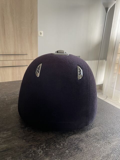 Bombe noire et argentée en velours taille 56