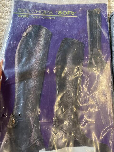 Chaps cuir noir equitheme