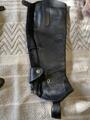 Chaps cuir noir equitheme