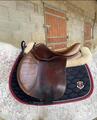 Selle mixte cuire marron 17'5