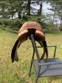 Selle mixte cuire marron 17'5