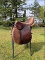 Selle mixte cuire marron 17'5