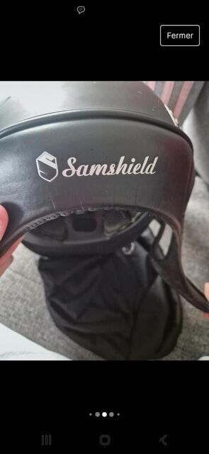 Casque samshield shadow noir