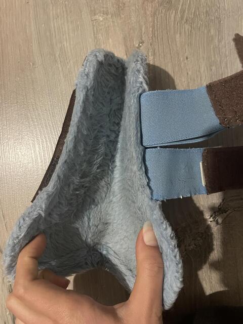 Guêtres Norton taille poney marron et bleu