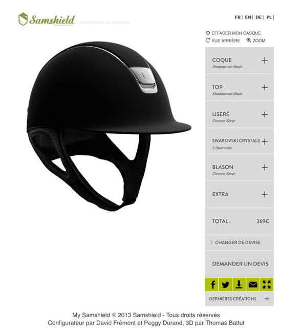 Bombe Samshield shadowmatt avec 5 strass