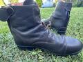 Bottines cuir grainé marron Equi'thème