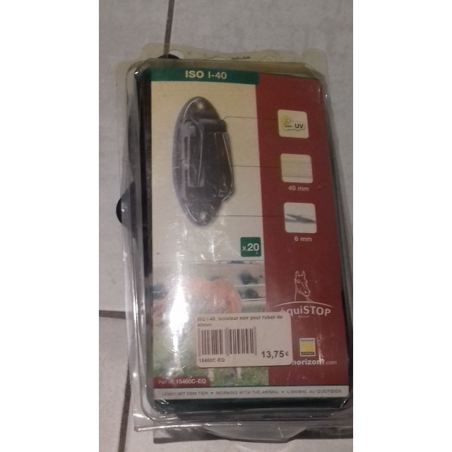 16 isolateurs en plastique noire