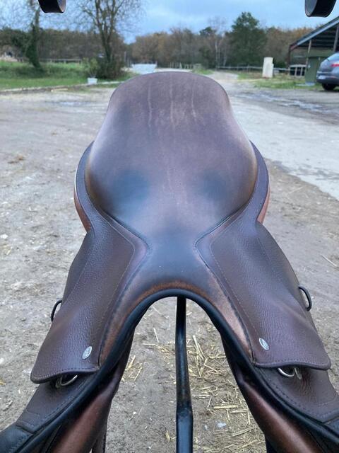 selle en cuir marron