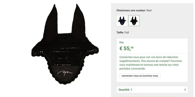 Bonnet Dyon noir Neuf