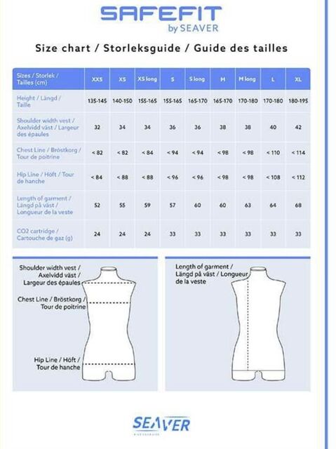Gilet airbag savefit by Seaver connecté