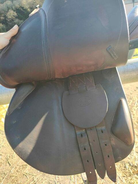 Selle devoucoux 17,5 Havane