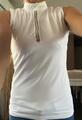 Polo de concours pikeur blanc sans manches taille 38 neuf