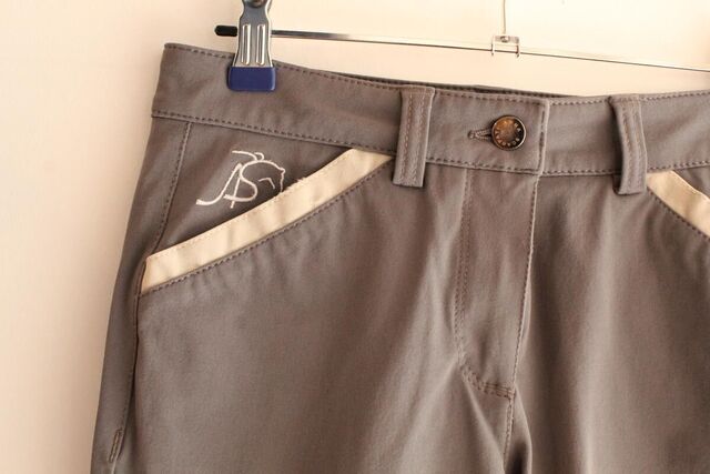 Pantalon Anna Scarpati T36 Gris