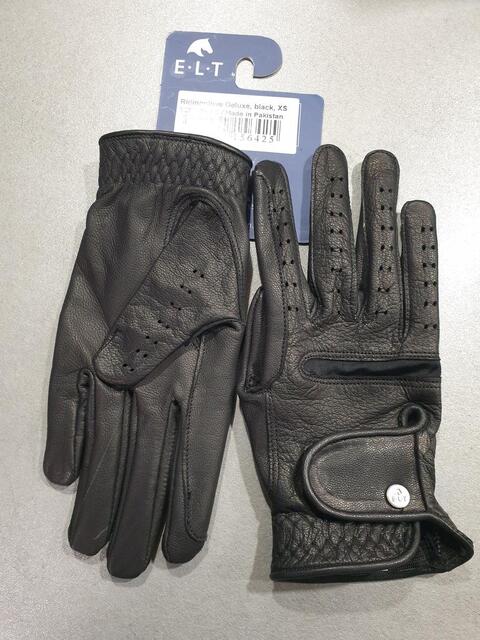 Gants noirs ELT Deluxe cuir