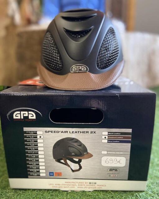 Casque GPA Speed’air Leather 52/53