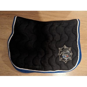 Tapis noir et bleu Hervé godignon