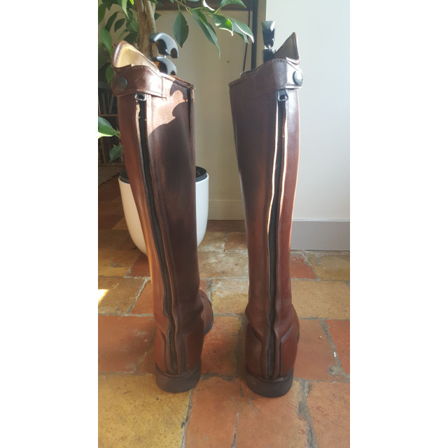 Bottes joel albert marron en cuir