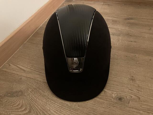 Bombe Samshiel velours noire & cuir