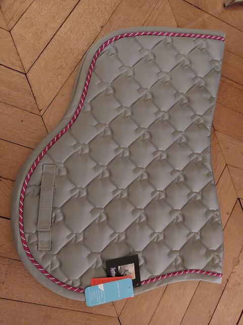 Tapis Équithème Gris/Rose