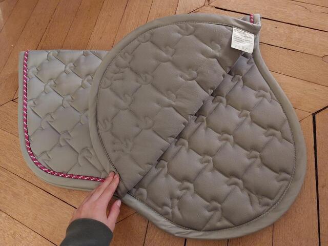 Tapis Équithème Gris/Rose