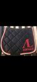 Tapis satiné noir avec 4 cordes rouge & blanc