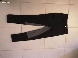 Pantalon gris/noir