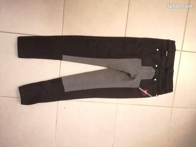 Pantalon gris/noir