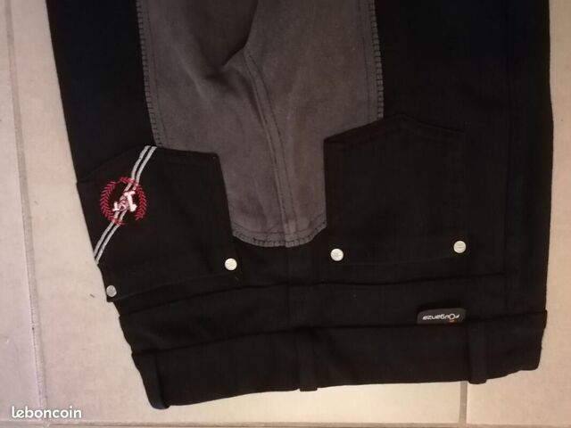 Pantalon gris/noir