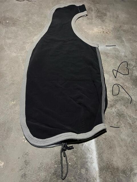 Couvre reins taille cheval polaire gris