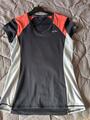 TEE SHIRT EN LYCRA HV POLO MARINE / ROUGE ET BLEU CIEL AVEC LOGO - taille M