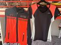TEE SHIRT EN LYCRA HV POLO MARINE / ROUGE ET BLEU CIEL AVEC LOGO - taille M