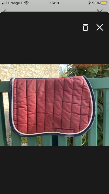 Tapis bordeaux Fouganza