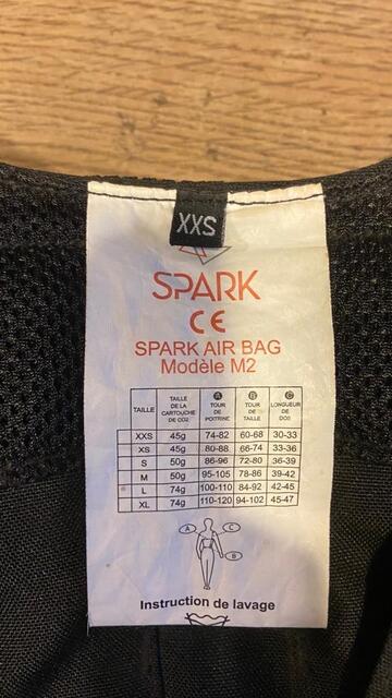 Gilet airbag Spark XXS