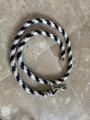 Licol noir effet crocodile